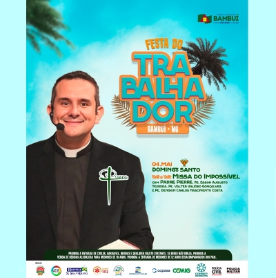Último dia da Festa do Trabalhador em Bambuí terá a 