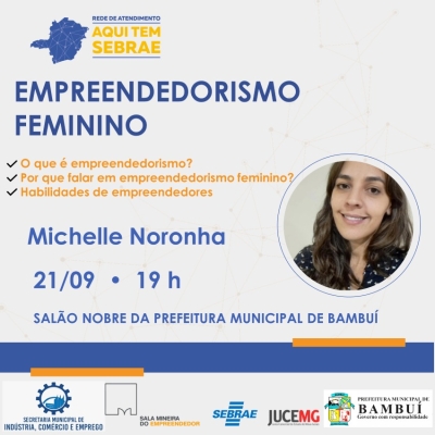 Palestra Empreendedorismo Feminino